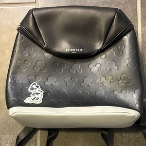 Black and Gray Mickey Mouse Backpack